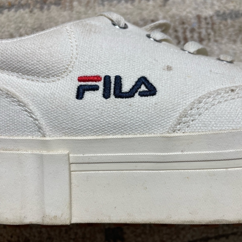 Fila Sandblast White Platform Sneakers Size 7.5 - Picture 7 of 16